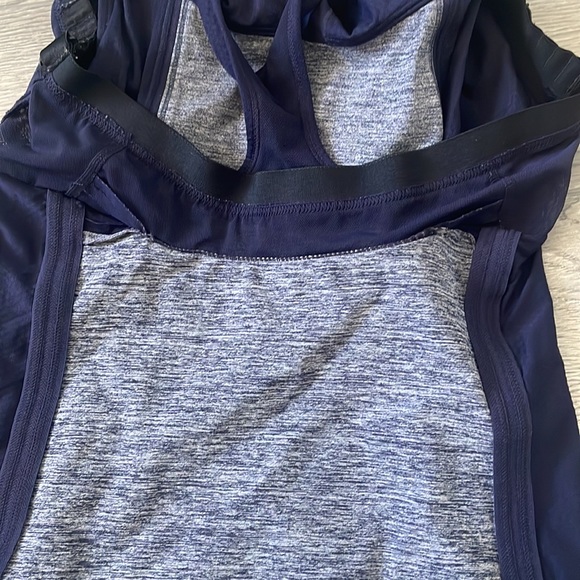 - Lululemon athletica  get fit tank navy heathered deep indigo size 10 - Picture 7 of 11